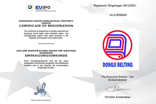 EU Certificate of Trademark Registration